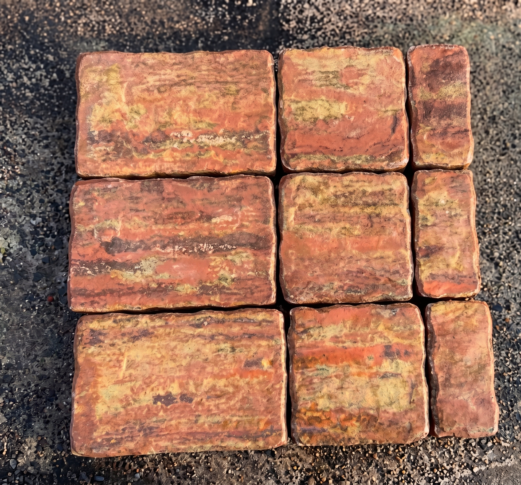 Terracotta Paver Texture Detail